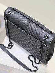 Okify YSL Envelope Large Bag Black Black Hardware 31x22x7.5cm - 4