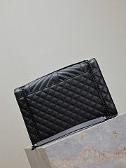 Okify YSL Envelope Large Bag Black Black Hardware 31x22x7.5cm - 2