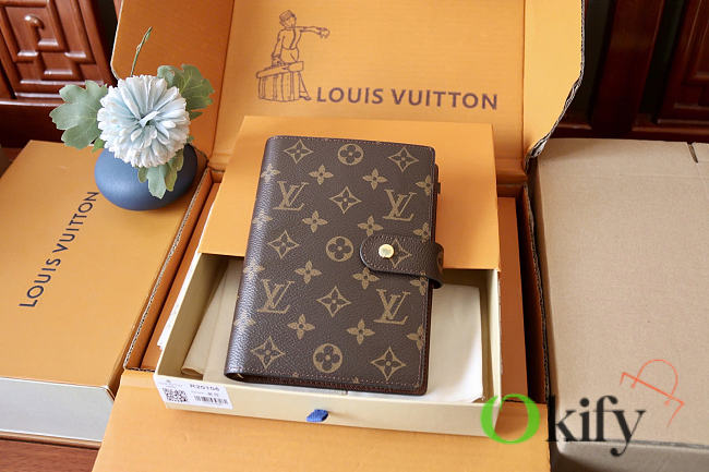 Okify Louis Vuitton Medium Ring Agenda Cover R20105 9.9x14cm  - 1