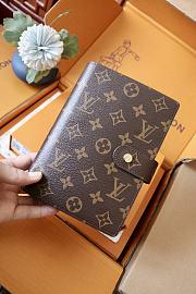 Okify Louis Vuitton Medium Ring Agenda Cover R20105 9.9x14cm  - 2