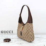 Okify Gucci Jackie 1961 Medium Shoulder Bag Sand And Brown GG Canvas 863136 31.5x21.5cm - 6