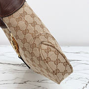 Okify Gucci Jackie 1961 Medium Shoulder Bag Sand And Brown GG Canvas 863136 31.5x21.5cm - 2