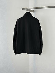 Okify YSL Black Stand Collar Zipper Jacket - 6