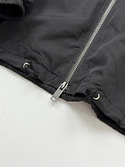 Okify YSL Black Stand Collar Zipper Jacket - 3