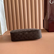 Okify Gucci Lady Lunetta Small Shoulder Bag Dark Brown 874743 22x14x5.5cm - 5