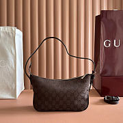 Okify Gucci Lady Lunetta Small Shoulder Bag Dark Brown 874743 22x14x5.5cm - 6
