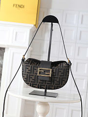Okify Fendi Croissant Bag Brown FF 22x14x3cm - 1