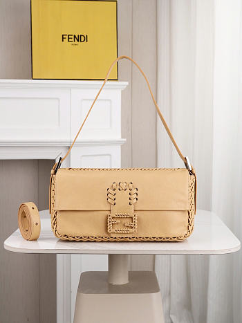 Okify Fendi Baguette 26424 Bag Beige 26x14x4cm