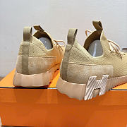 Okify Hermes Bouncing Sneakers Beige Unisex (has big size) - 6
