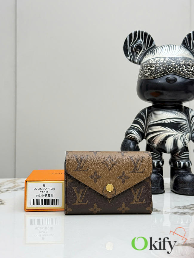 Okify Louis Vuitton Brown Small Wallet 11x8cm - 1
