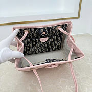 Okify Dior Small Dior Promenade Shopping Bag Pink 27x19x13.5cm - 3