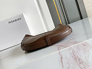 Okify YSL Mombasa Small In Leather Bag Dark Brown 20–27x15.5–22.5x2.5cm  - 2