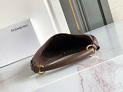 Okify YSL Mombasa Small In Leather Bag Dark Brown 20–27x15.5–22.5x2.5cm  - 6