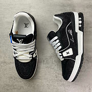 Okify Louis Vuitton Black Sneakers Unisex 30417 - 2