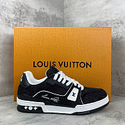 Okify Louis Vuitton Black Sneakers Unisex 30417 - 1