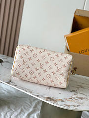 Okify Louis Vuitton Speedy 25 Bag White Monogram Dune M2A038 26x19x15cm - 5
